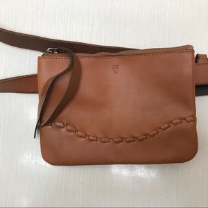 NEW Frye leather stitch belt bag